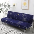 thumbnail image 3 of Funda elástica para sofá cama con diseño floral, sin reposabrazos, con todo incluido, antiarañazos, para sofá de 3 plazas, para sala de estar, 3 of 5