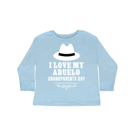 

Inktastic Grandparents Day I Love My Abuelo Gift Toddler Boy or Toddler Girl Long Sleeve T-Shirt