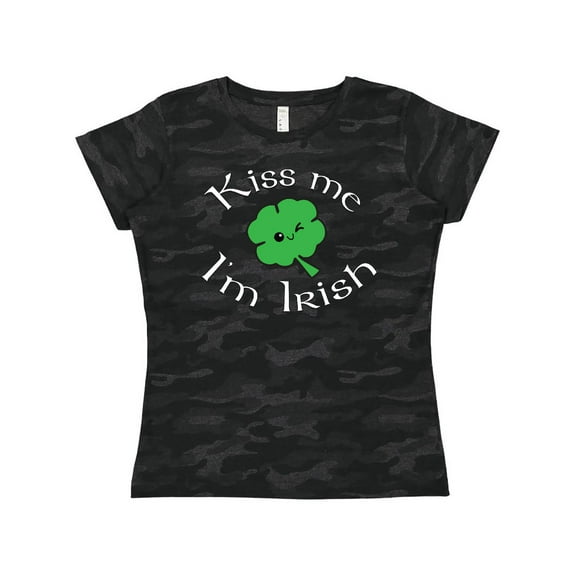 Inktastic Kiss Me I'm Irish Women's T-Shirt