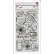 American Crafts Soho Garden Acrylic Stamps, 4" x 7.5", Garden District