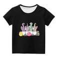 thumbnail image 1 of Haut à Manches Courtes Imprimé Œufs de Pâques Col Rond pour Enfants Garçons Filles, 1 of 4