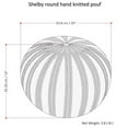 thumbnail image 5 of Simpli Home Shelby Boho Round Hand Knit Pouf in Slate Gray Cotton, 5 of 5