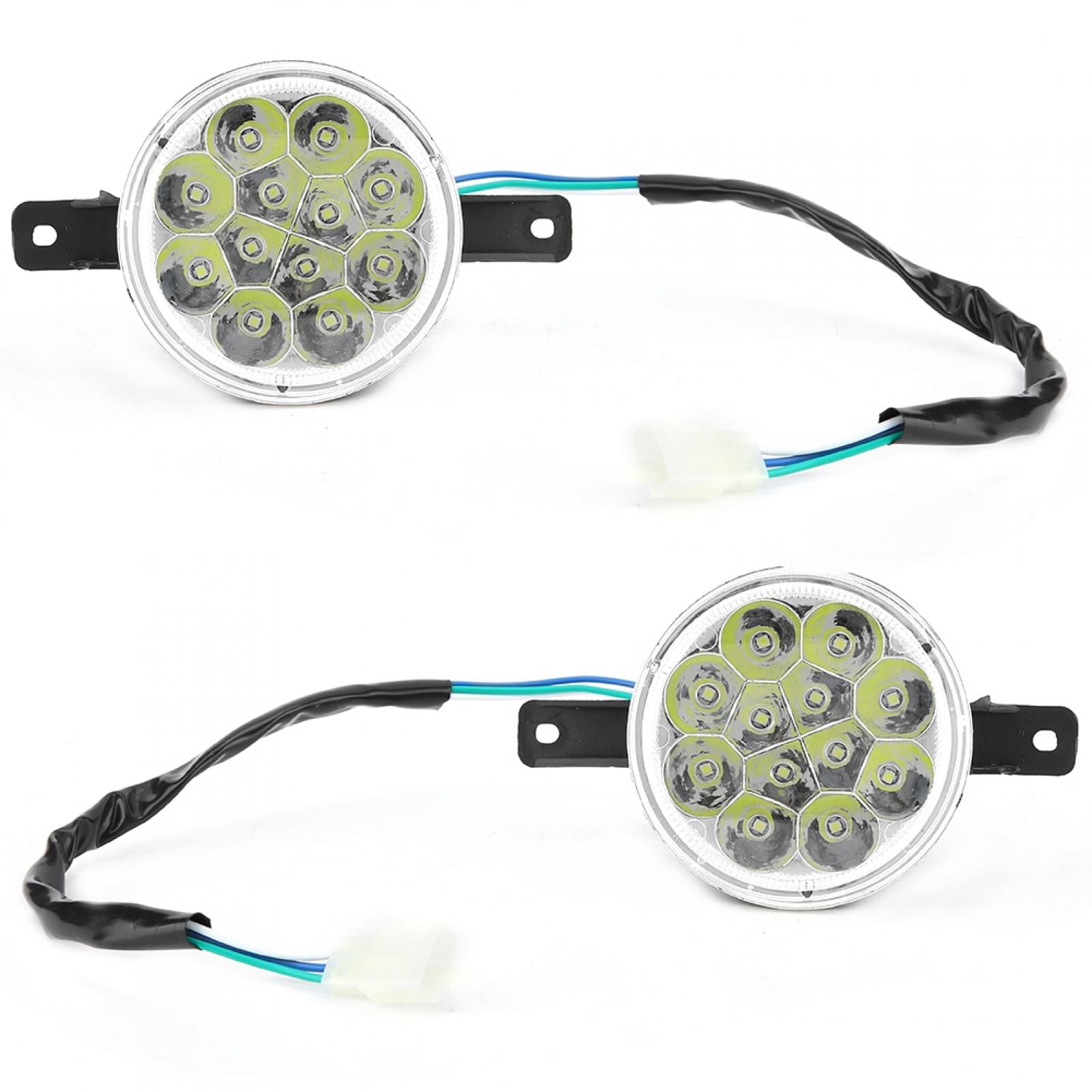 BLYGO 12V LED Headlight Lamp Pair – Left/Right – 150cc-250cc ATV Dirt Bike Quad Farm Bike