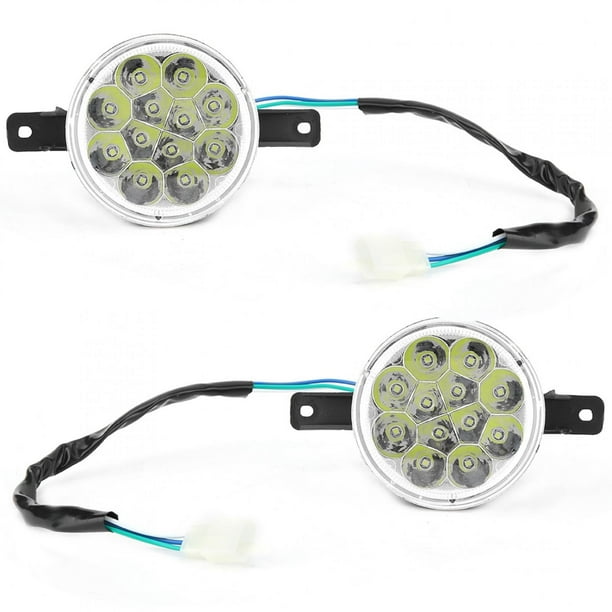 2 uds 12V LED faro izquierdo derecho lámpara apta para Bull Farm Quad Dirt Bike ATV 150cc 250cc