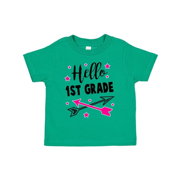 Inktastic Hello 1st Grade with Arrows and Stars Girls Toddler T-Shirt