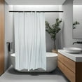thumbnail image 5 of PEVA Shower Curtain Liner Clear - Waterproof Bathroom Shower Liner, Lightweight, Fits Standard Tub/Shower (Clear), 5 of 9