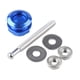 thumbnail image 2 of Kit de cierre de capó universal de 21 mm con pulsador, piezas de repuesto de aleación de aluminio, perfil bajo Azul, 2 of 9