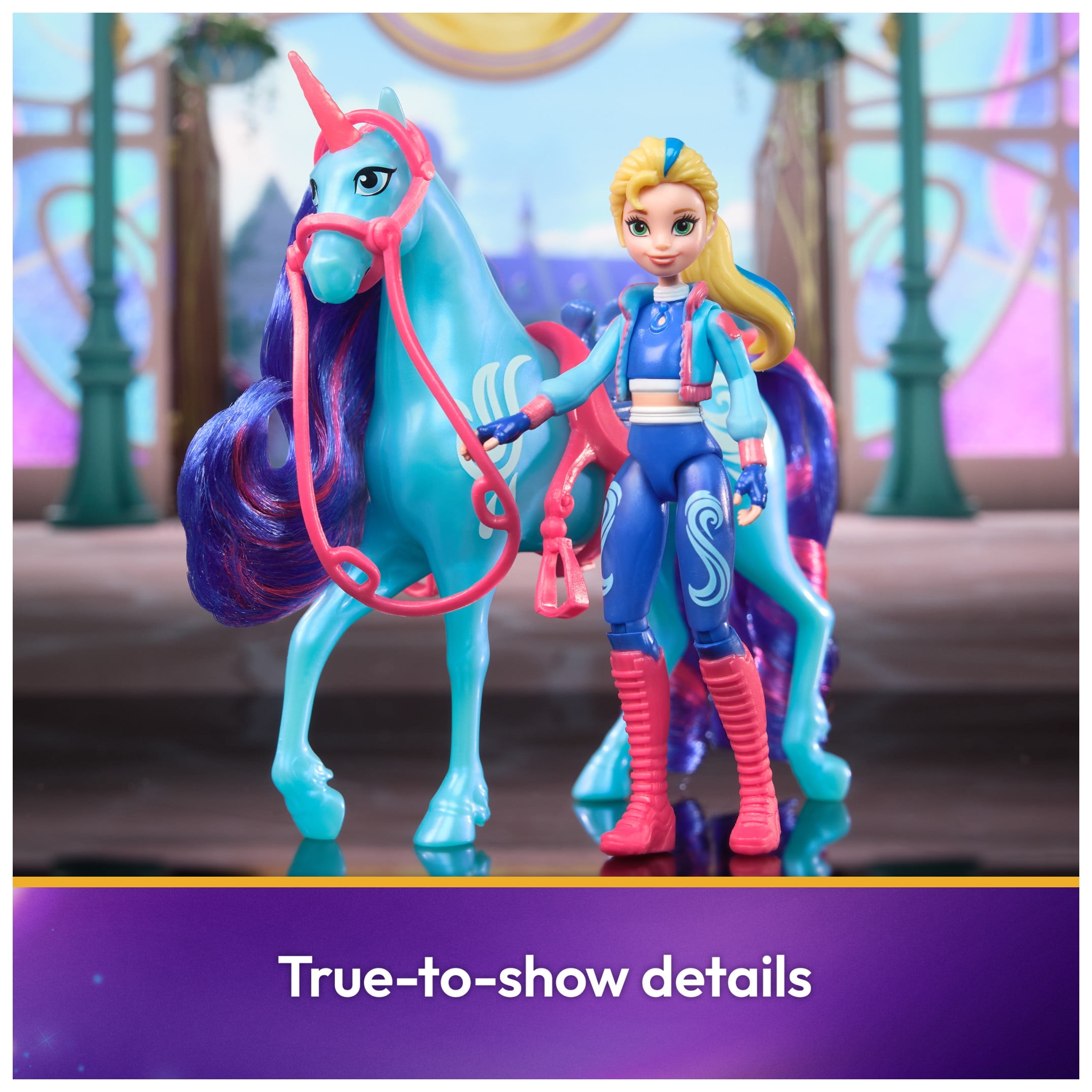 Unicorn Academy, Isabel & River with 2 Riding Accessories, Toys for Girls Ages 4+  (图4)
