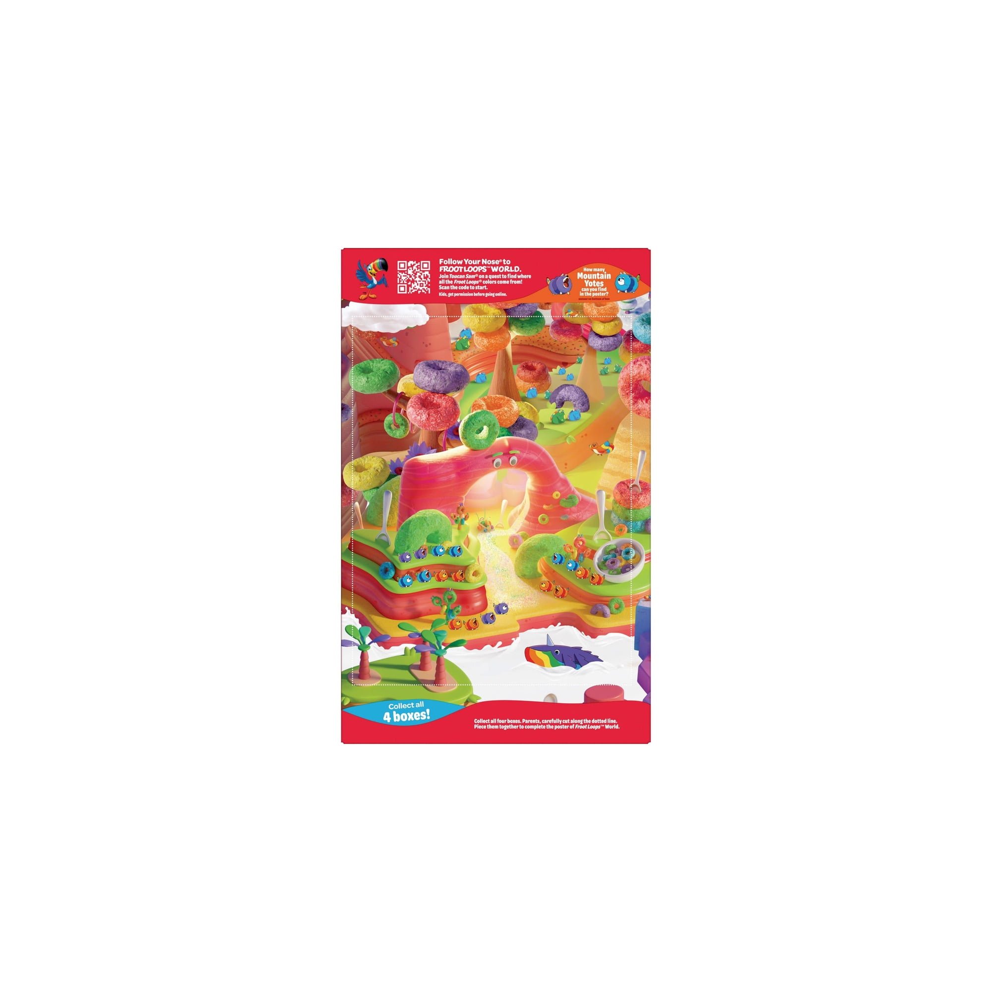 Kellogg's Froot Loops Breakfast Cereal, 13.2 oz Box (Pack of 60)