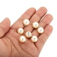 thumbnail image 4 of Unique Bargains Pendentifs Perles Fausses 12mm, Lot de 150 Perles Rondes Imitation Perles, Argent Beige, 4 of 6