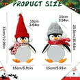 thumbnail image 3 of Christmas Penguin Candy Jar Buddy, Penguin Cookie Jar with Removable Hat & Scarf, Cute Candy Jars for Christmas Storage, Xmas Gift Winter Home Decor (Red), 3 of 4