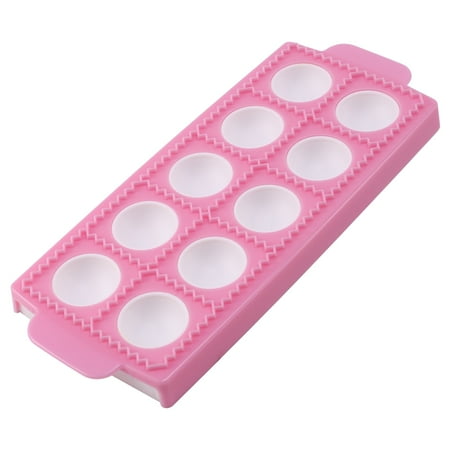 

Ravioli Mould Round Ravioli Maker Tray 10 Grids Italian Ravioli Trays Non-Stick Pasta Mould for Pie Dumplings
