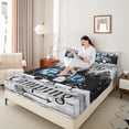 thumbnail image 3 of Erosebridal Blue Camo Car Full Size Sheets 4-Piece for Boys Girls,Rustic Cottage Camping Bed Sheets for Boys Girls,Ultra Soft Home Decor, 3 of 5