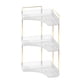 thumbnail image 2 of Organizador de cosméticos giratorio de 360 grados con compartimentos dobles para esmaltes de uñas, herramientas y joyas. Caja de almacenamiento esquinera para baño y dormitorio., 2 of 2