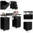 OmySalon Manicure Table Nail Desk for Nail Tech w/Electric Dust
