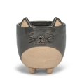 thumbnail image 1 of Abbott Collection AB-27-CRITTER-829-LG 5 in. Cat on Legs Planter, Grey - Large, 1 of 5
