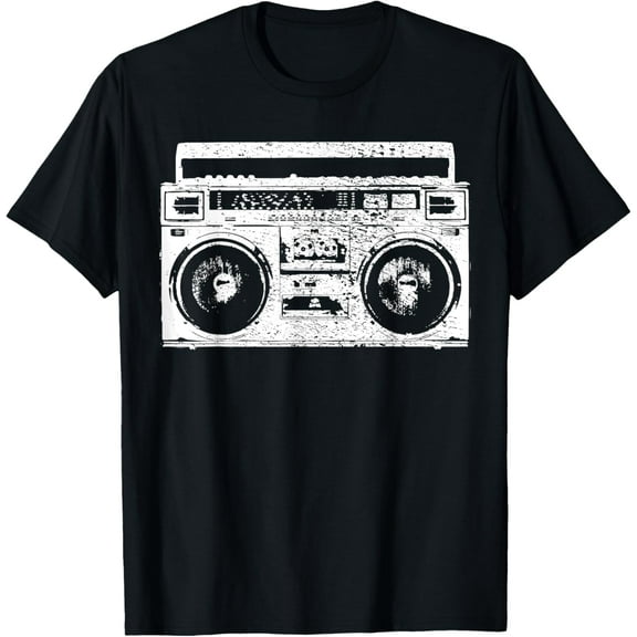 90's Hip Hop Radio Ghetto Blaster Vintage T-Shirt