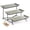 Speckled Gray, variant on Large 3 Tier Serving Stand Tiered Serving Trays with Collapsible Sturdier Rack Porcelain Serving Trays and Platters for Fruit Dessert Presentation St. Patrick's Day Party Display Set, 14 Inch