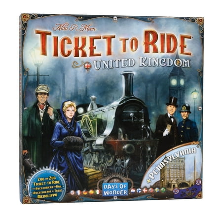 Ticket to Ride United Kingdom Expansion Game, for Ages 8 , from Asmodee