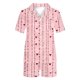 thumbnail image 5 of Conjunto de Verano para las Mujeres Día de San Valentín Amor Impreso Cuello de Manga Corta con Pantalones Cortos, Poliéster Ligero para el Uso Informal, 5 of 9