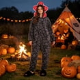 thumbnail image 4 of PJKOBMJ Demogorgon Hooded Jumpsuit Long Sleeve Pajama Hoody Onesie Loungewear Fuzzy Fall Winter Warm Thermal Fluffy Pajama Sets, 4 of 9