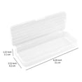 thumbnail image 2 of Konghyp Extra Large Plastic Pencil Box, Stackable Transparent Storage Organizer for Gel Pens, Erasers, Markers, and Office Supplies, Clear Pencil Case with Secure Lid and Handles, 2 of 4