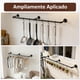 thumbnail image 3 of Perchero para Ropa de Pared 2 Pack, Rack Industrial de Tubo de Hierro con 12 Ganchos Soportan 135 lbs para Armario Lavandería Closet Barra para Colgar Ropa, 3 of 4