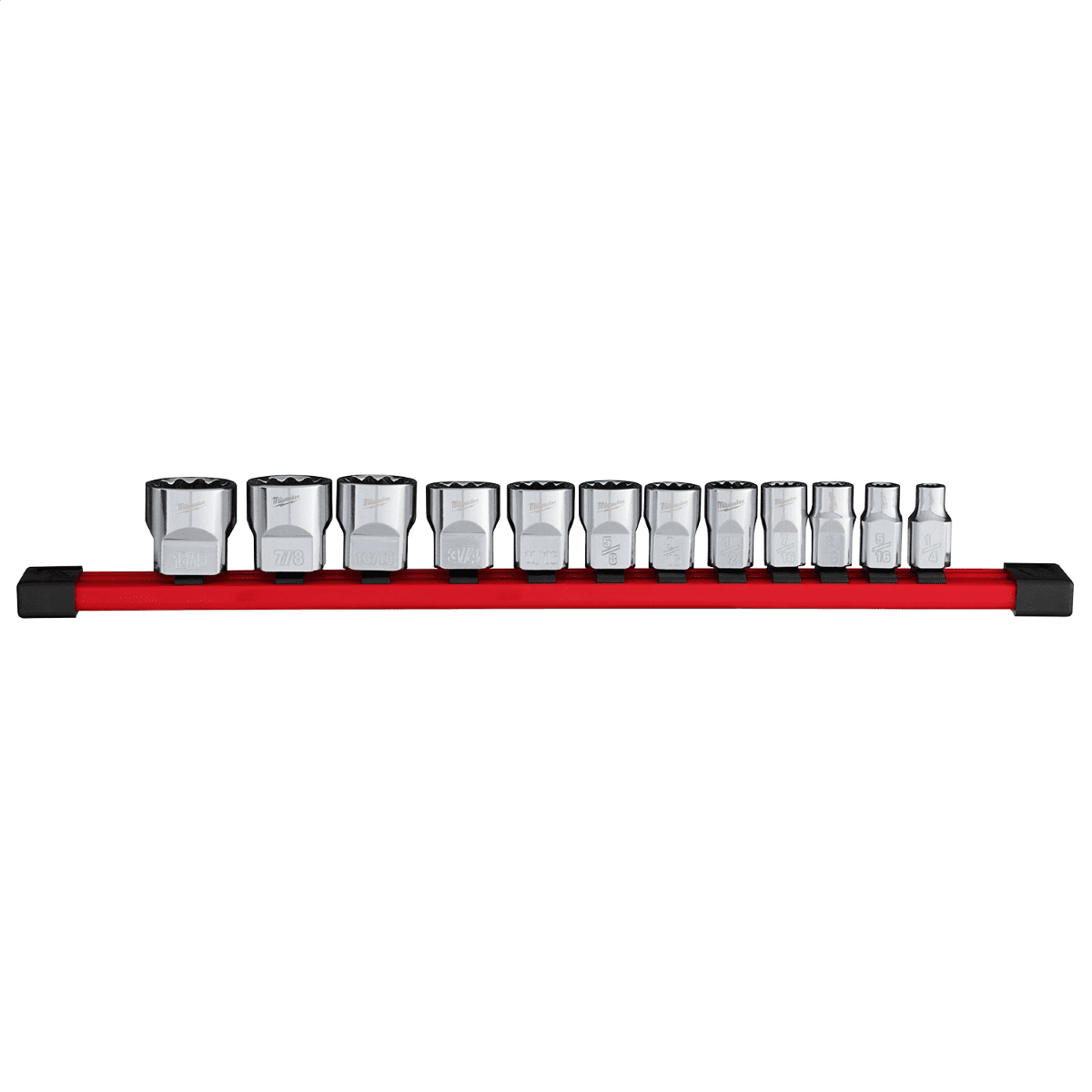 Milwaukee Tool 12pc 3/8 inch Drive 12-Point SAE Socket Set