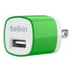 Belkin MIXIT Home Charger - Adaptateur Secteur - 1 A (USB) - Vert – image 1 sur 1