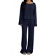 thumbnail image 3 of TaTaai Women Solid Cotton Linen Drawstring Waist Wide Straight Leg Capri Pants with Pockets Loose Casual Ladies Fitness Daily Lounge Wear Breathable No Fading Stylish Comfortable Trousers Gift, 3 of 6