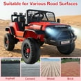 thumbnail image 3 of OLAKIDS 24V Ride on Car with Remote Control, Bluetooth, LED Lights, Horn, Spring Suspension, High/Low Speeds, Soft Start for Kids Aged 3+, 3 of 9