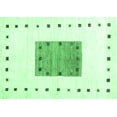thumbnail image 1 of Ahgly Company Indoor Rectangle Solid Emerald Green Modern Area Rugs, 2' x 3', 1 of 4
