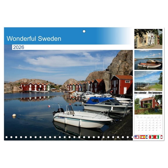 Wonderful Sweden (Monthly Wall Calendar 2026 11.7 x 16.5 (open)), CALVENDO 14 Month Calendar