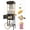 Black With Cart, variant on PopBria 12oz Countertop Popcorn Machine, Retro Professional Popcorn Maker, Movie Theater Style Popcorn Machine with Warming Deck, 64-Cup Large Batch for Home Theater and Party (Red and Gold)
