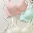 thumbnail image 3 of RYRJJ Full-Coverage Bras for Women No Underwire Soft Push Up Bralettes for Women with Support Adjustable Straps Everyday Bras(Pink,M), 3 of 4