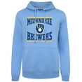 thumbnail image 2 of Men's Levelwear Light Blue Milwaukee Brewers Big Brew Podium Pullover Hoodie, 2 of 3