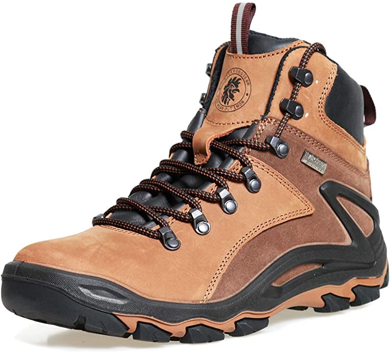 ROCKROOSTER Walland Waterproof Hiking Boots Hiker Lightweight Ankle Mountaineering Boots KS535 KS537 6'' Men's Mid Non-Slip Outdoor Trekking Boots