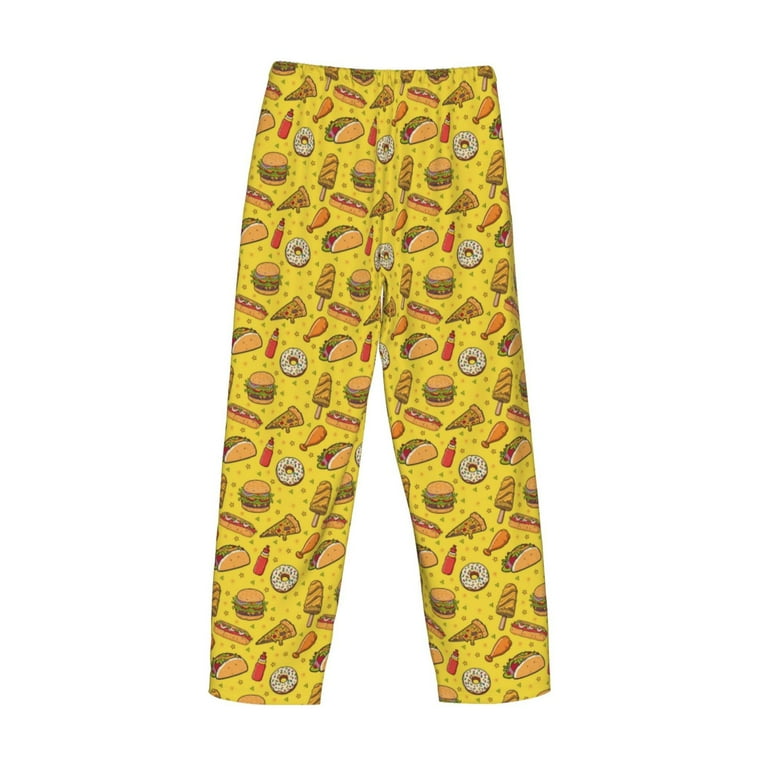 Mens Pajama Pants Cute Food Ketchup Burger Mens Sleepwear Lounge Pj Pants Men S Pajama Bottoms With Pockets Walmart