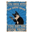 thumbnail image 2 of Funny Black Retro Metal Sign Humorous Warning Plaque Patio Balcony Entryway Decorative Tin Sign, 2 of 8