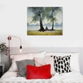 thumbnail image 5 of Nawypu  Trees Canvas Wall Art Lake Sky Painting Nature Landscape Picture Countryside Lakeside Scenic Green Artwork Framed for Living Room Bedroom Bathroom Home Office Wall Decor, 5 of 5