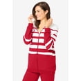 thumbnail image 4 of Woman Within Plus Size Striped Full Zip Jacket Set, 4 of 4