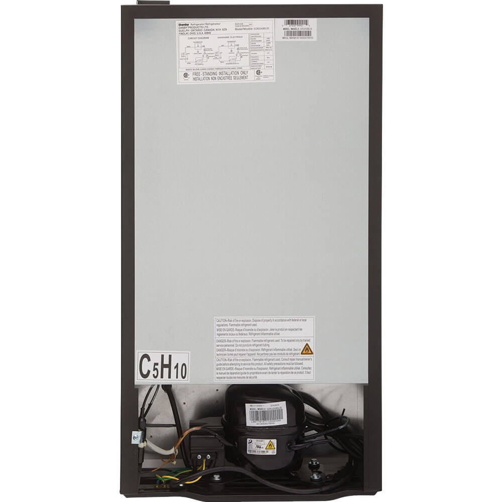 Danby 3.2 Cu. Ft. Designer Stainless Compact Refrigerator