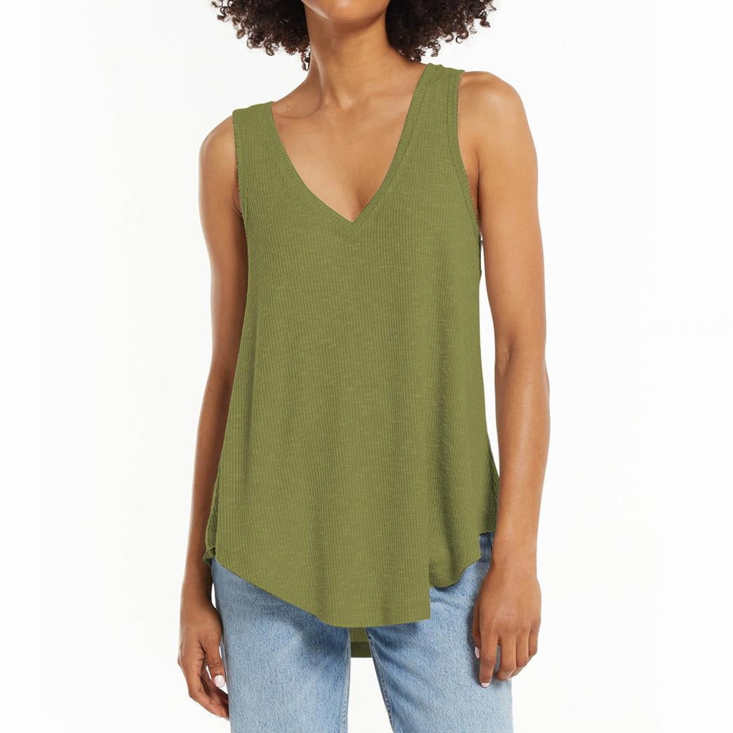 Womens Summer Sleeveless V Neck Sweater Vest Fall Knitted Loose Cami Tank  Tops - Walmart.com