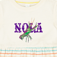 thumbnail image 4 of Inktastic Nola Mardi Gras Crayfish in Purple Girls Baby Dress, 4 of 5