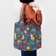 thumbnail image 4 of Vsdgher Cartoon Space Print canvas Tote Bag, Lightweight Cloth Bags, Suitable for shopping, groceries, travel, 4 of 4