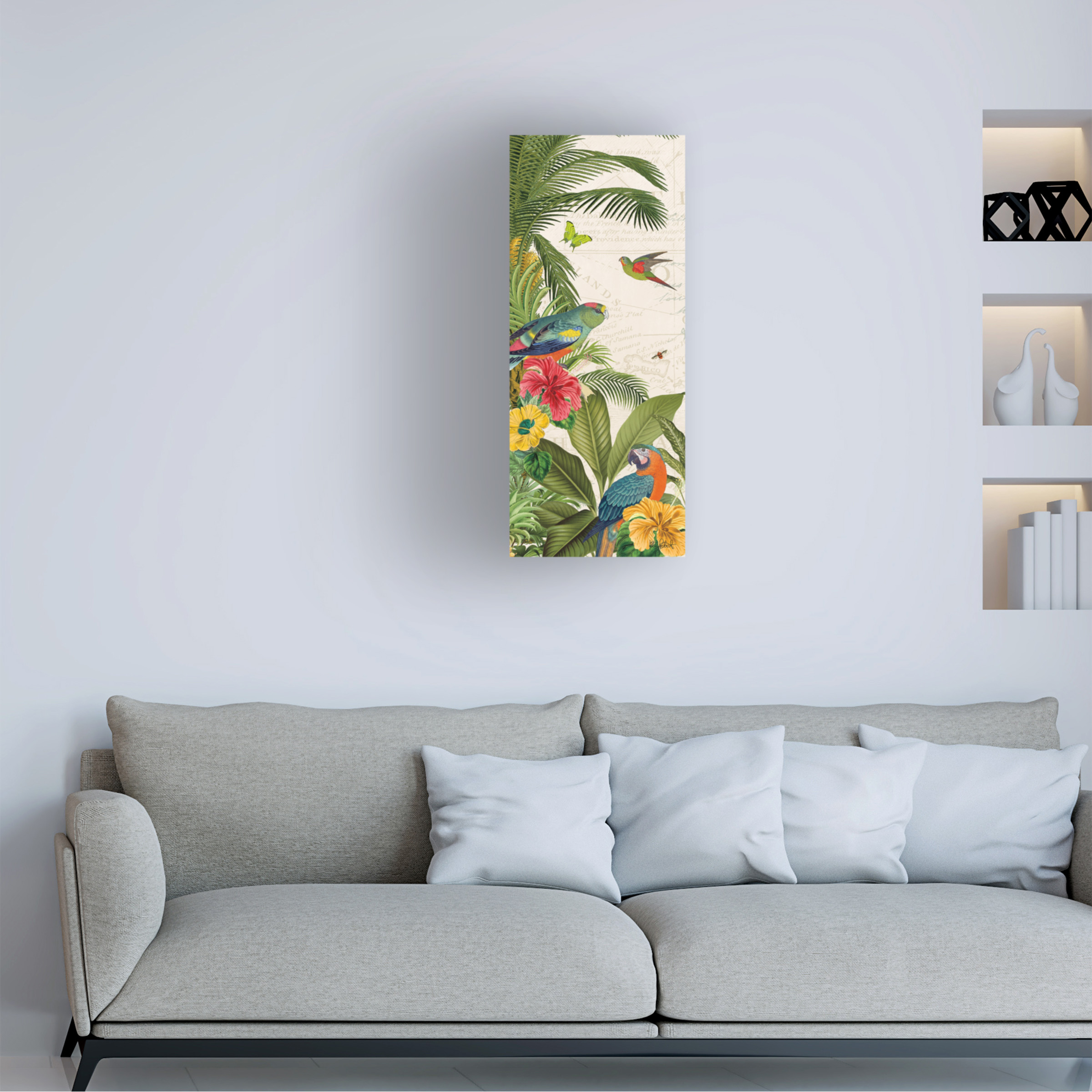Trademark Fine Art 'Parrot Paradise VI' Canvas Art by Katie Pertiet