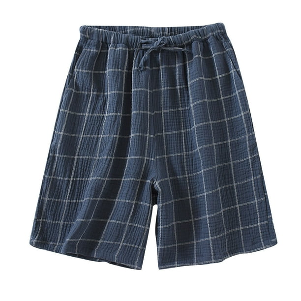 Mens plaid 2025 shorts clearance