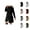 Black, variant on Long Wool Coat for Women Long Sleeve Notch Collar Single Slim Fit Open Front Jacket Work Office Cardigan