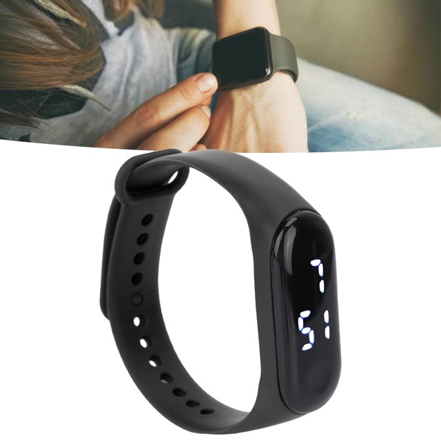 Mantería Deportes Deportivos Pantalla Táctil Digital LED Mejorado, Reloj Deportivo Movimiento Electrónico Con Correa Silicona Y Espejo Plástico Para Mujeres Estudiantes