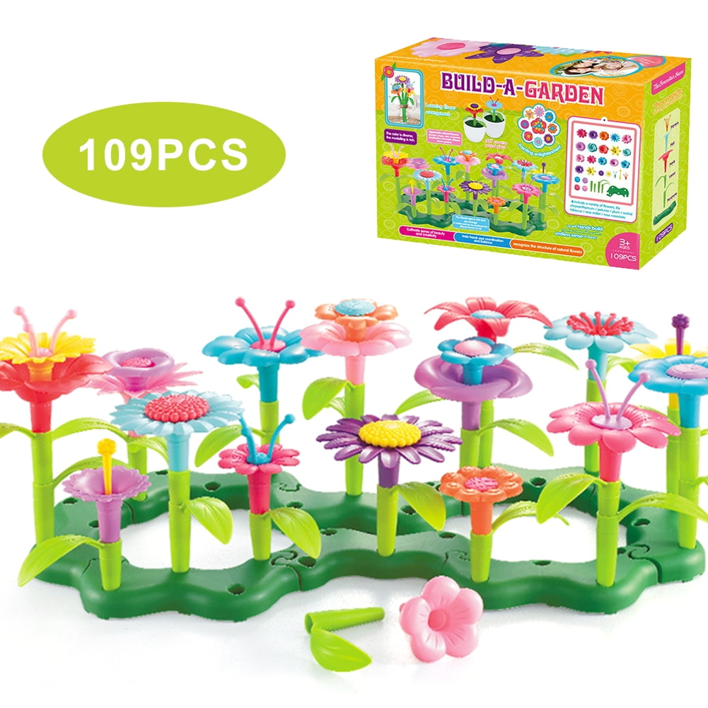 Flower Garden Building Toy BPA Free Educational Stem Toys for Children